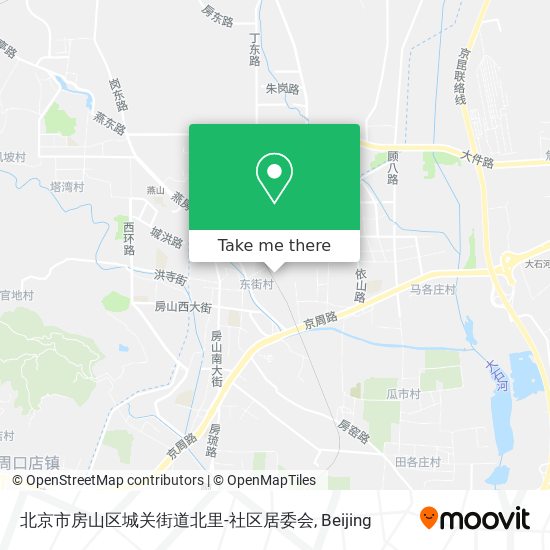 北京市房山区城关街道北里-社区居委会 map