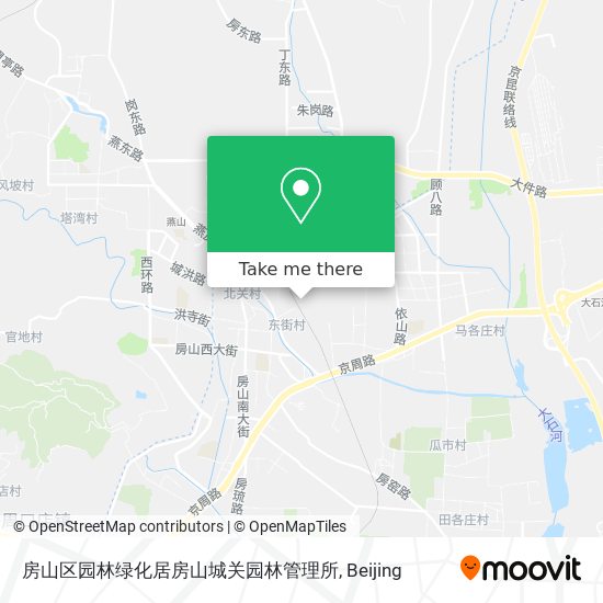 房山区园林绿化居房山城关园林管理所 map