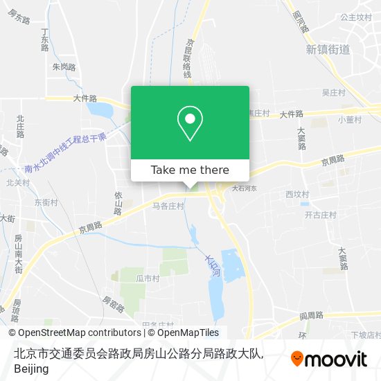 北京市交通委员会路政局房山公路分局路政大队 map