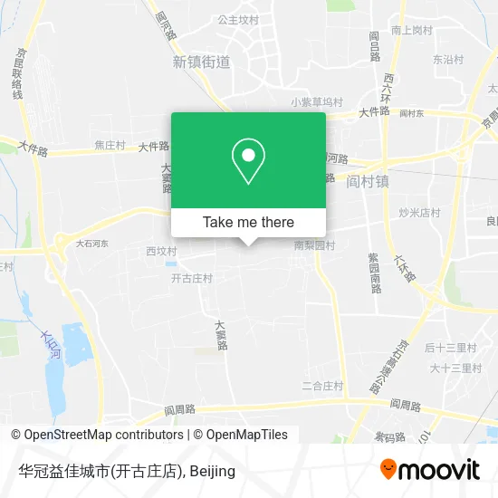 华冠益佳城市(开古庄店) map
