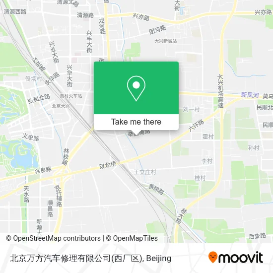 北京万方汽车修理有限公司(西厂区) map