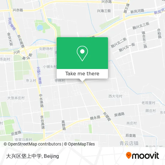 大兴区垡上中学 map