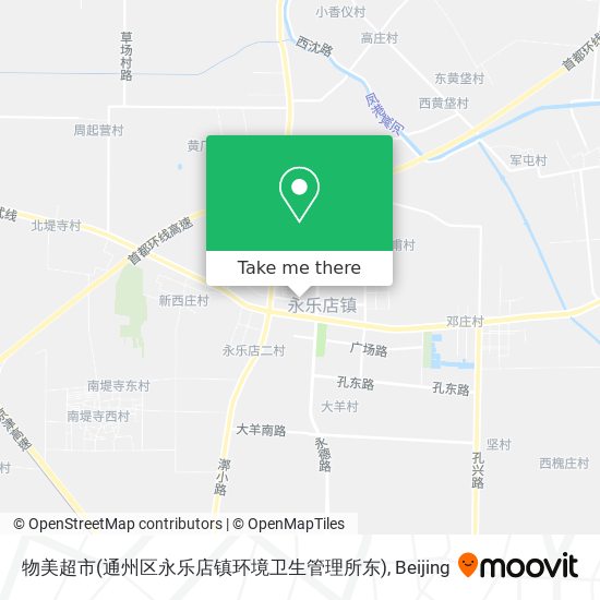 物美超市(通州区永乐店镇环境卫生管理所东) map