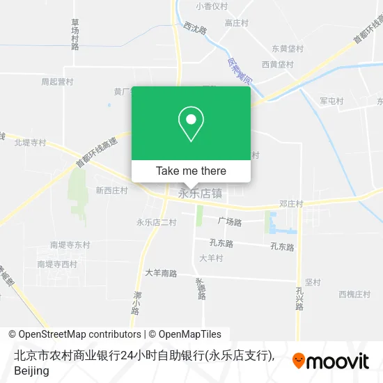 北京市农村商业银行24小时自助银行(永乐店支行) map