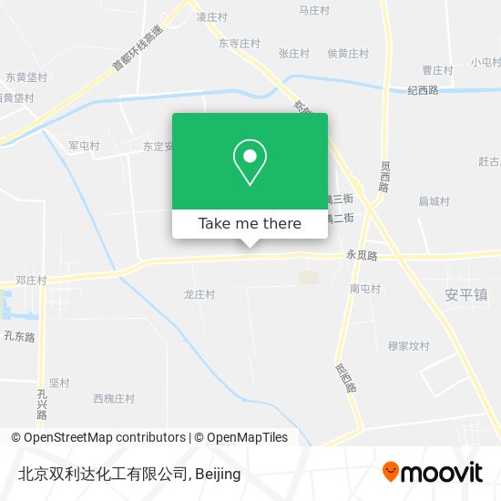 北京双利达化工有限公司 map