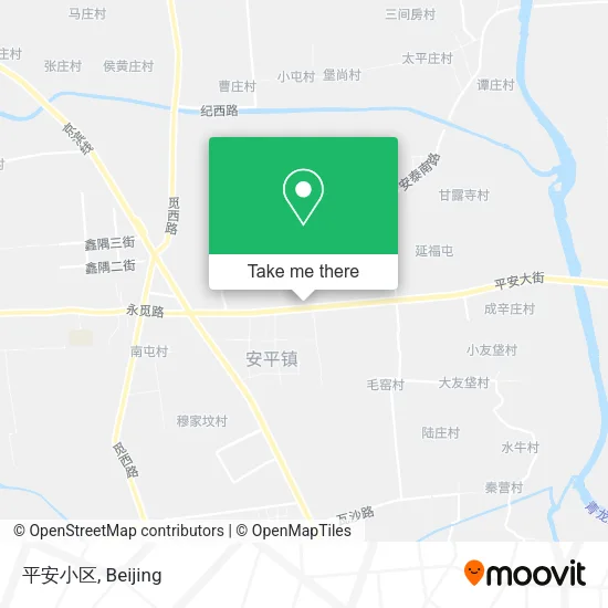 平安小区 map