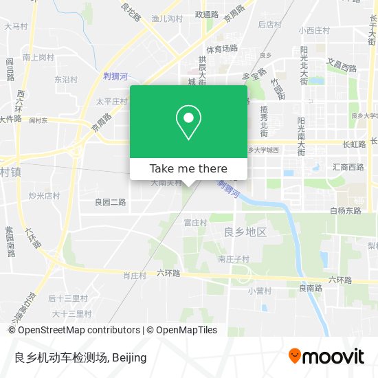 良乡机动车检测场 map