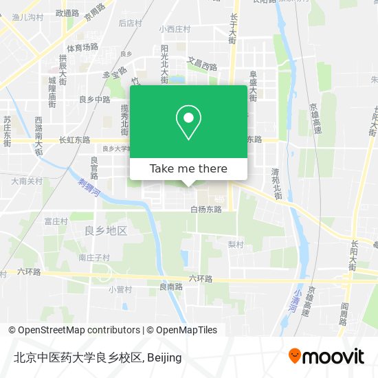 北京中医药大学良乡校区 map