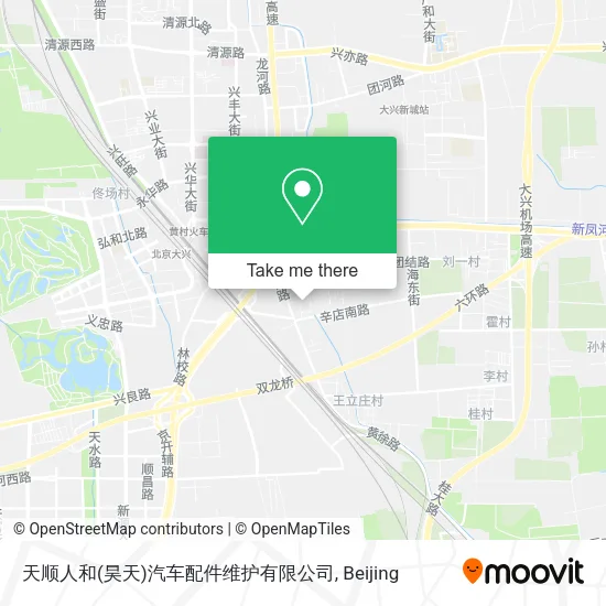 天顺人和(昊天)汽车配件维护有限公司 map