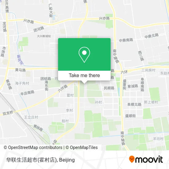 华联生活超市(霍村店) map