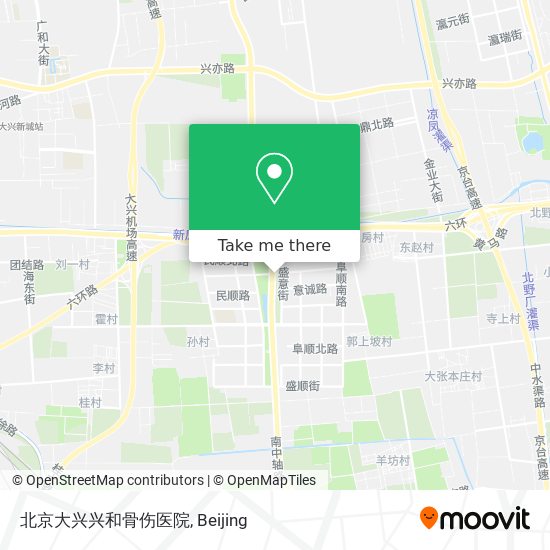 北京大兴兴和骨伤医院 map