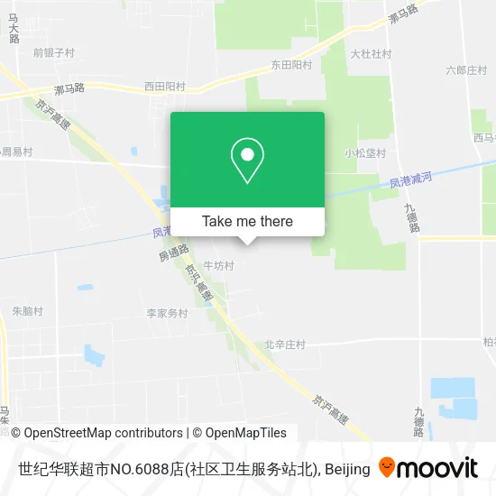 世纪华联超市NO.6088店(社区卫生服务站北) map