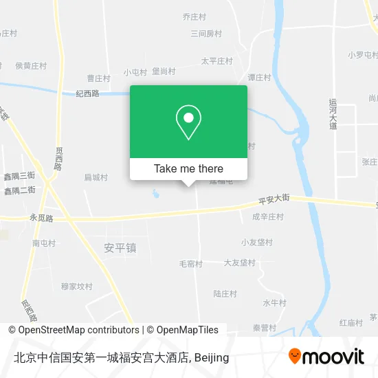 北京中信国安第一城福安宫大酒店 map
