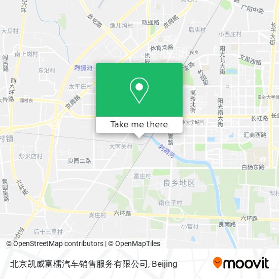 北京凯威富檑汽车销售服务有限公司 map