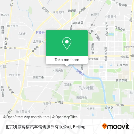 北京凯威富檑汽车销售服务有限公司 map