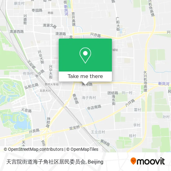 天宫院街道海子角社区居民委员会 map