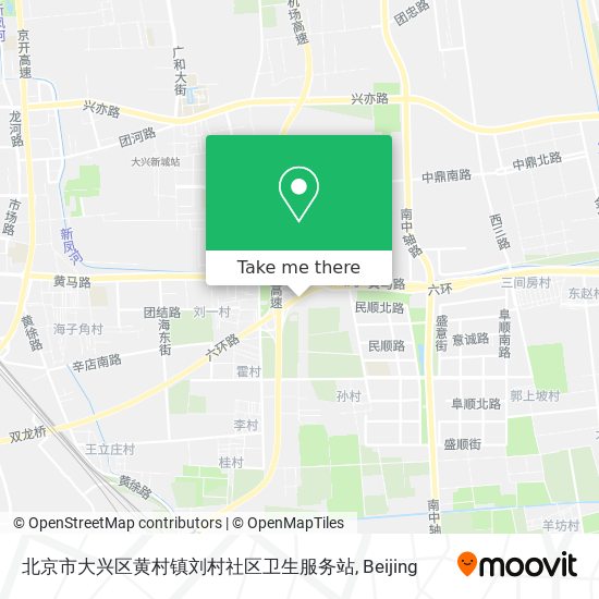 北京市大兴区黄村镇刘村社区卫生服务站 map