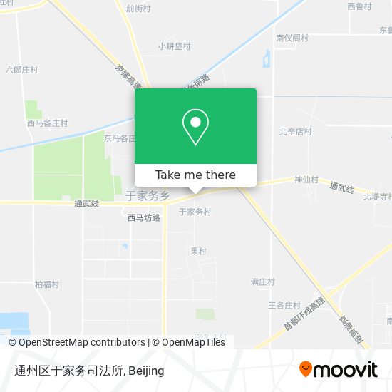 通州区于家务司法所 map