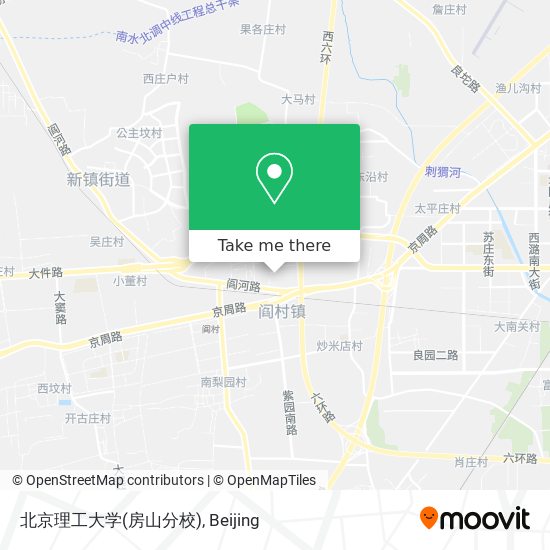 北京理工大学(房山分校) map