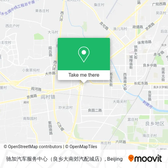 驰加汽车服务中心（良乡大南郊汽配城店） map