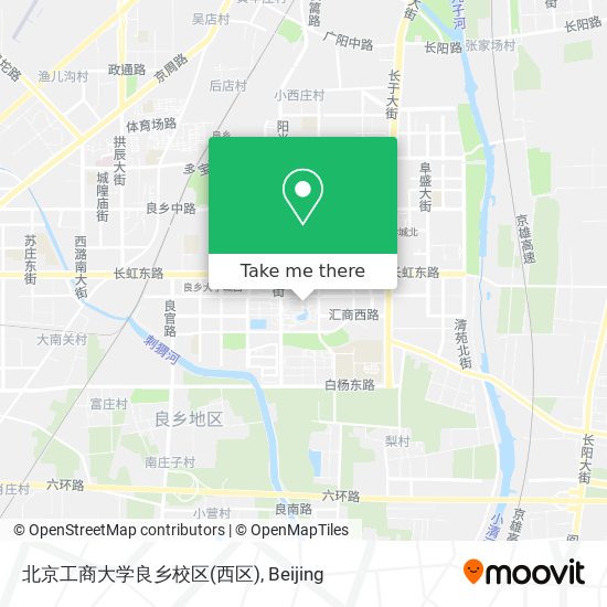 北京工商大学良乡校区(西区) map