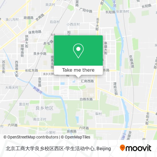 北京工商大学良乡校区西区-学生活动中心 map
