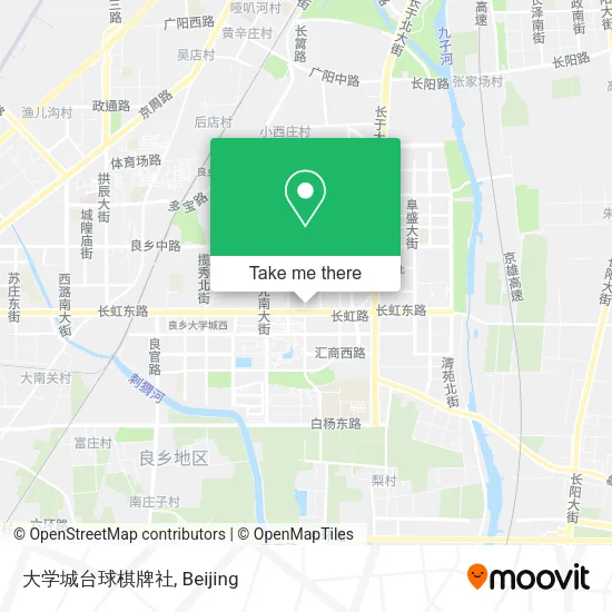 大学城台球棋牌社 map