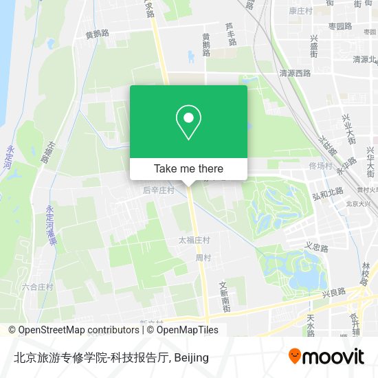 北京旅游专修学院-科技报告厅 map