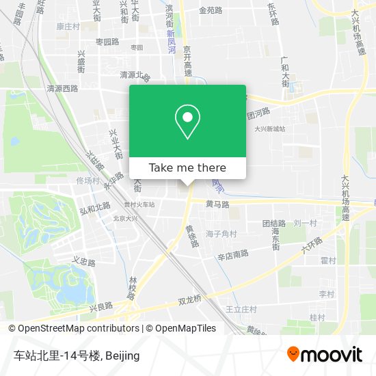 车站北里-14号楼 map