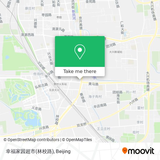 幸福家园超市(林校路) map