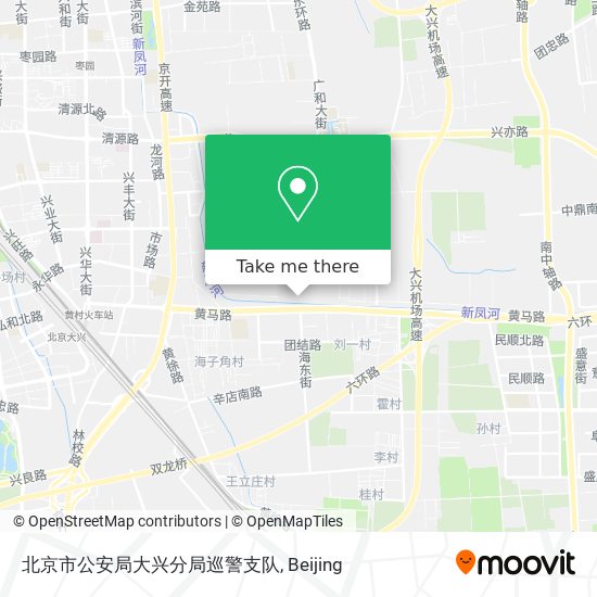 北京市公安局大兴分局巡警支队 map