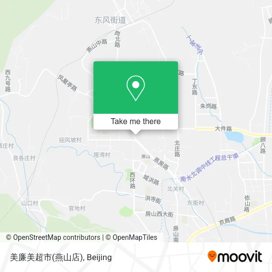 美廉美超市(燕山店) map