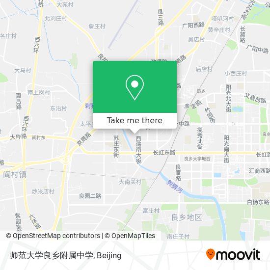 师范大学良乡附属中学 map