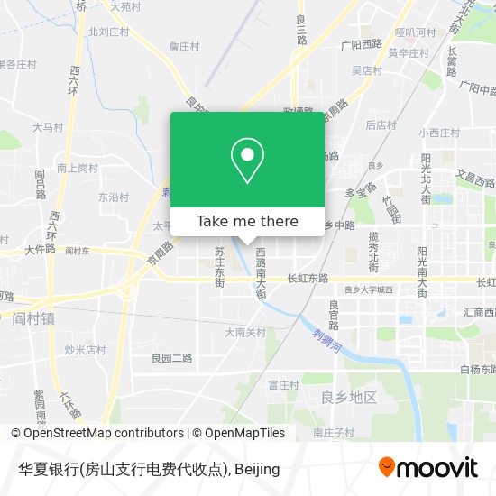 华夏银行(房山支行电费代收点) map