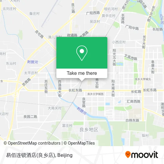 易佰连锁酒店(良乡店) map