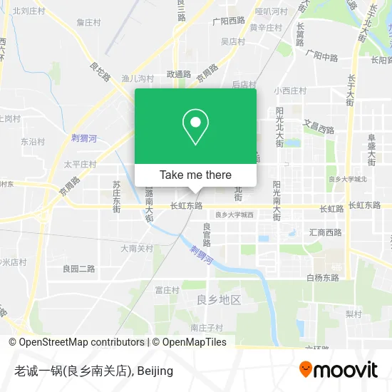 老诚一锅(良乡南关店) map