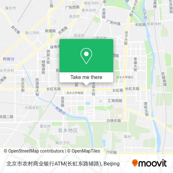 北京市农村商业银行ATM(长虹东路辅路) map