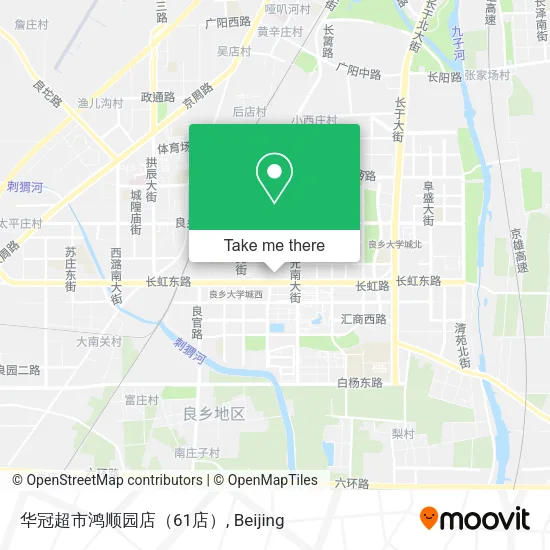 华冠超市鸿顺园店（61店） map