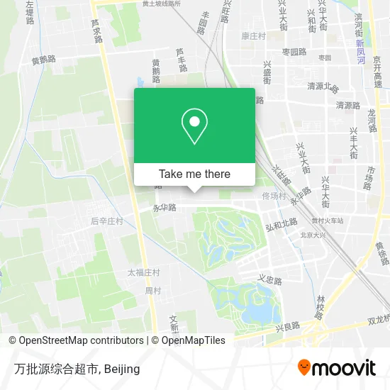 万批源综合超市 map