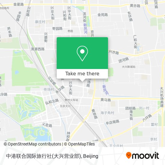 中港联合国际旅行社(大兴营业部) map