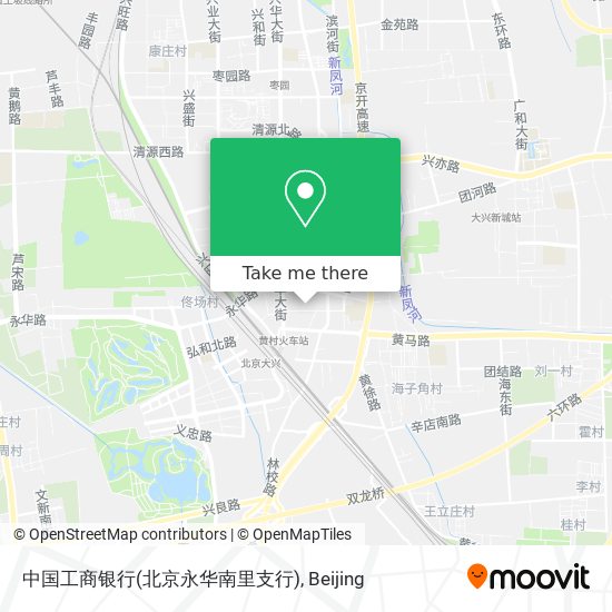 中国工商银行(北京永华南里支行) map