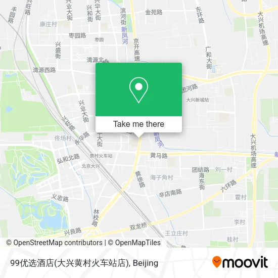 99优选酒店(大兴黄村火车站店) map