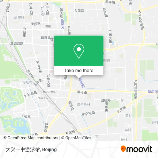 大兴一中游泳馆 map