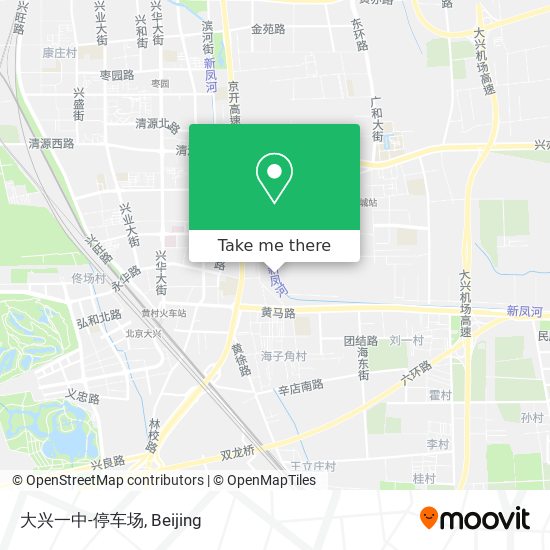 大兴一中-停车场 map