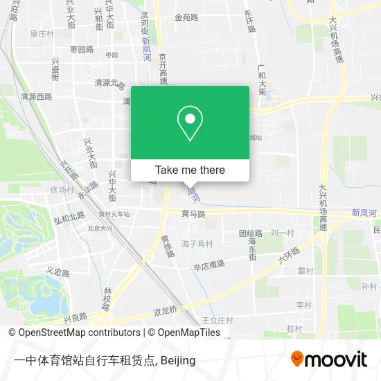 一中体育馆站自行车租赁点 map
