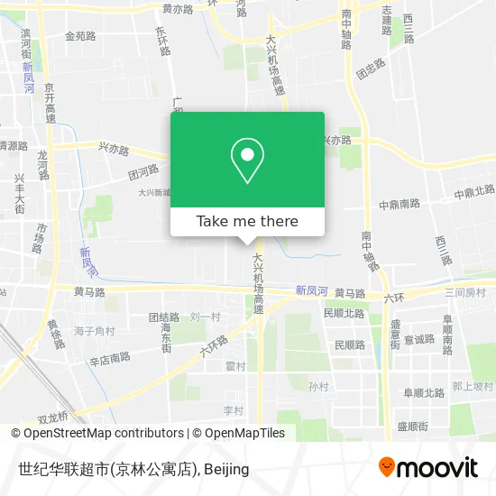 世纪华联超市(京林公寓店) map