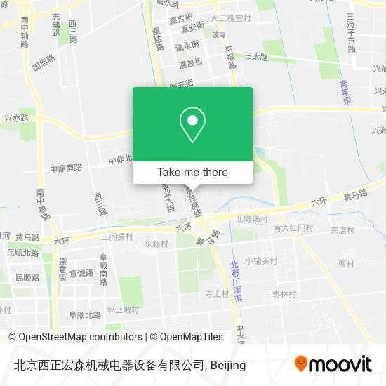 北京西正宏森机械电器设备有限公司 map