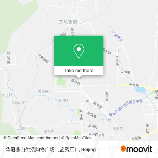华冠燕山生活购物广场（蓝腾店） map