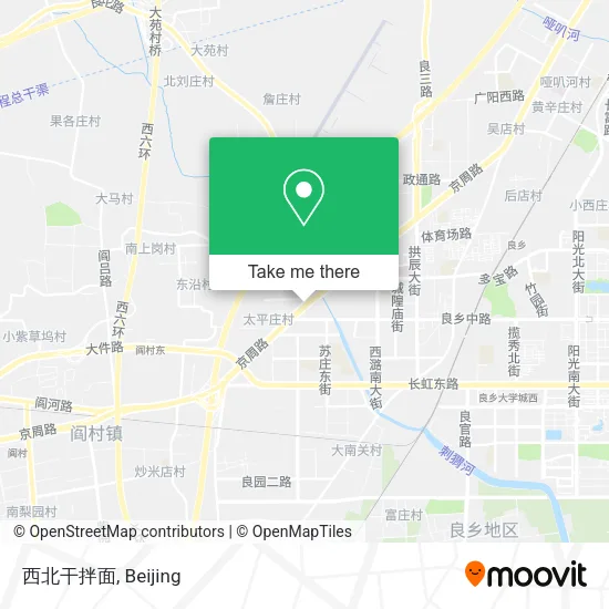 西北干拌面 map