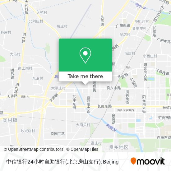 中信银行24小时自助银行(北京房山支行) map